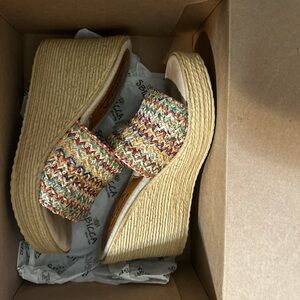 Sbicca Multicolor Woven Wedges